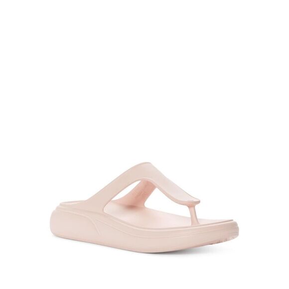 STUART WEITZMAN Womens Pink Stuflex Round Toe Wedge Slip On Thong Sandals 11 M - Picture 1 of 4